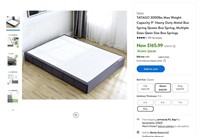 E8571  TATAGO Heavy Duty Queen Box Spring 9"."