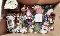 Box of Various Christmas Decor