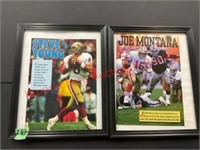 Steve Young & Joe Montanna  Magazine Cut Outs