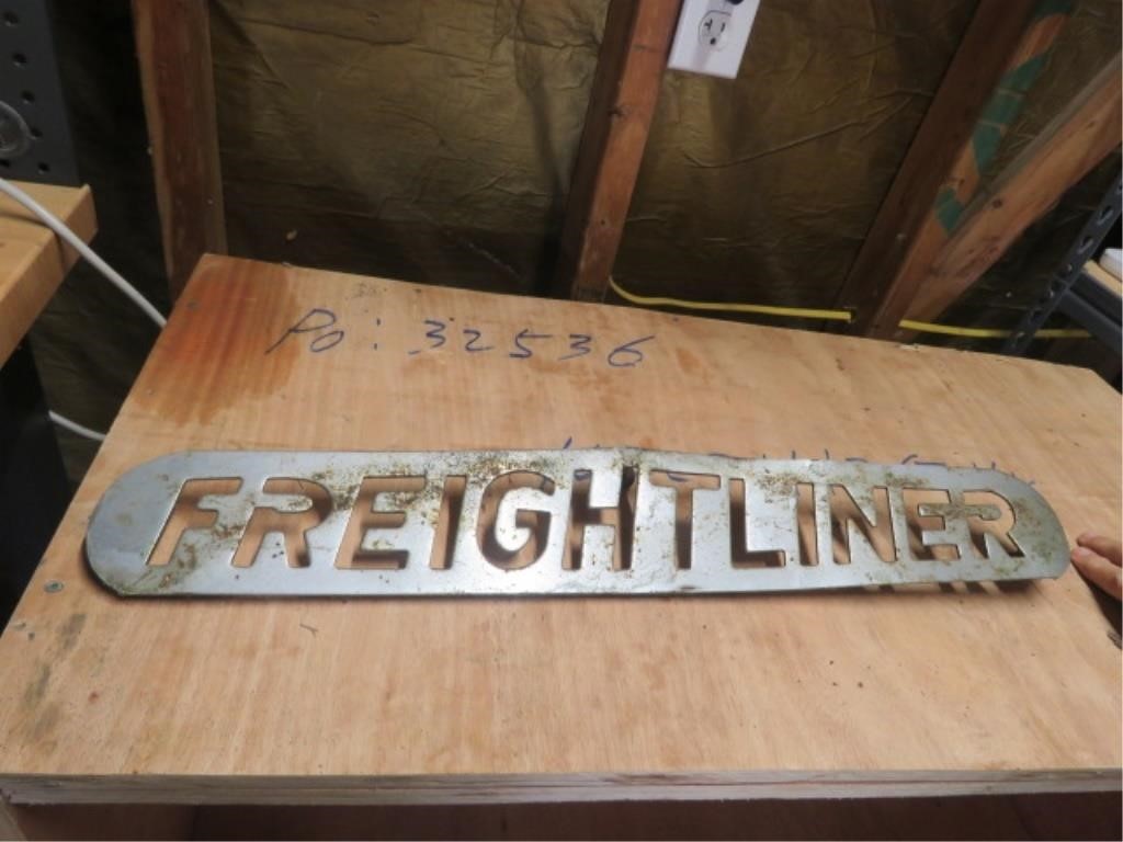 FREIGHTLINER METAL SIGN