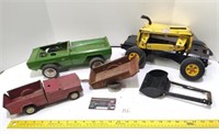 Vtg Pressed Steel Toy Parts - Buddy L, Tonka,