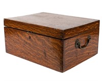 Army and Navy Oak Cutlery Box