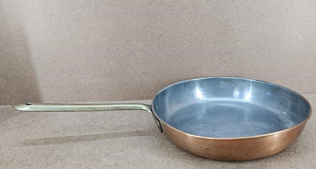 Copper & Brass Sauce Pan Skillet - Portugal Made