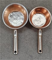 Copper Measuring Cups - 1/2 & 1/3
