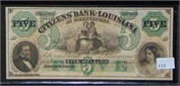 Circa 1857 Citizens Bank of Louisiana $5 Note