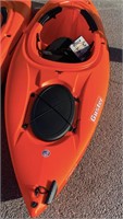New Lifetime Guster 100 Orange Kayak w/small crack