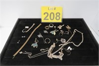 .925 Sterling Silver Scrap Jewelry  88 Grams TW