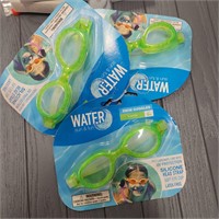 Qty.3- Youth swim goggles