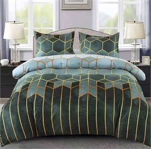 Queen Duvet Cover with Two Pillow Cases