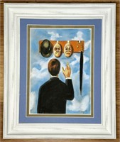 Rene Magritte "The Choice" Pastel On Paper