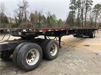 2000 SIMCO SWIFT SLIDING T/A FLATBED TRAILER, 1S9C