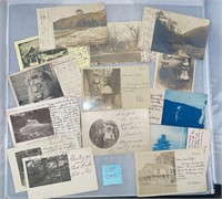 14 Assorted Antique Postcards Ephemera