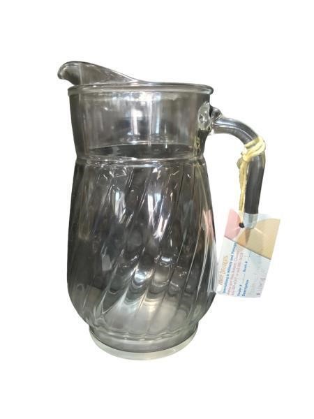 Vintage Rage Decades Glass Tea Pitcher - Militaria