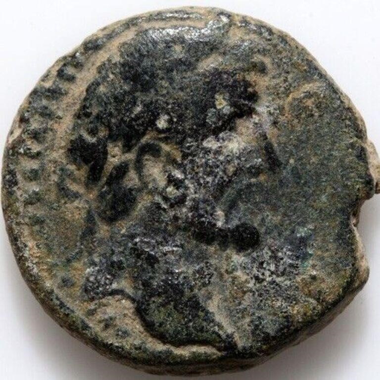 Roman Coin AE provincial Antoninus Pius , circa 13