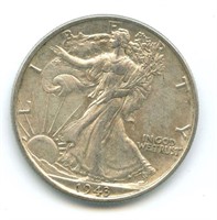 1943-P Walking Liberty Silver Half Dollar - XF