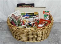 Large Basket FULL of Christmas ~ Train & More!!!
