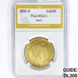 1800-R 6400R .42 oz. Brazil gold PGA MS63+