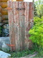 Rustic Barn board door 35"w x 69.5"h