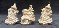 Three Signed Giuseppe Armani Christmas Ornaments 1