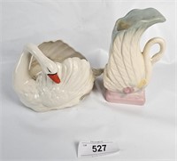 Ceramic Swan Planter & Vase