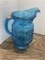 Vintage anchor hocking rain flower pitcher