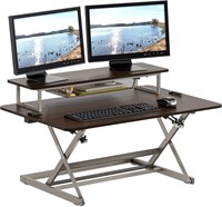SHW 36-Inch Over Desk Height Adjustable Desk