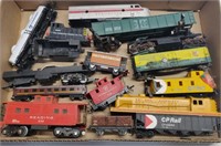 Tray of Model Train Car & Engine Parts