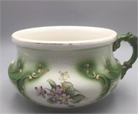 Vintage Chamber Pot with Violets Pattern