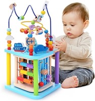 4 in 1 Multifunctional Wooden Activity Cube