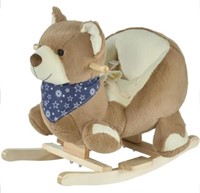 Teddy Bear Rocking Horse With Lullaby Music