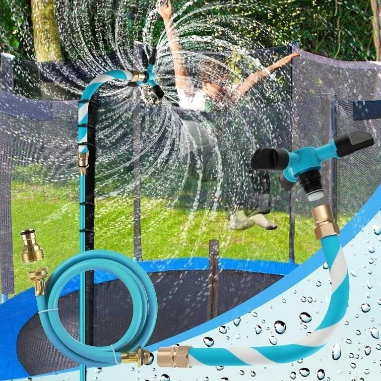 Trampoline Sprinkler for Kids (Blue)