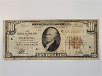 1929 $10 Reserve Bank Philadelphia