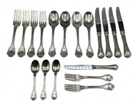 Christofle France silver plated flatware set