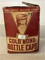 Full Box Gold Bond Bottle Caps