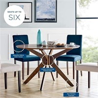 Modway Crossroads 47" Round Wood Dining Table