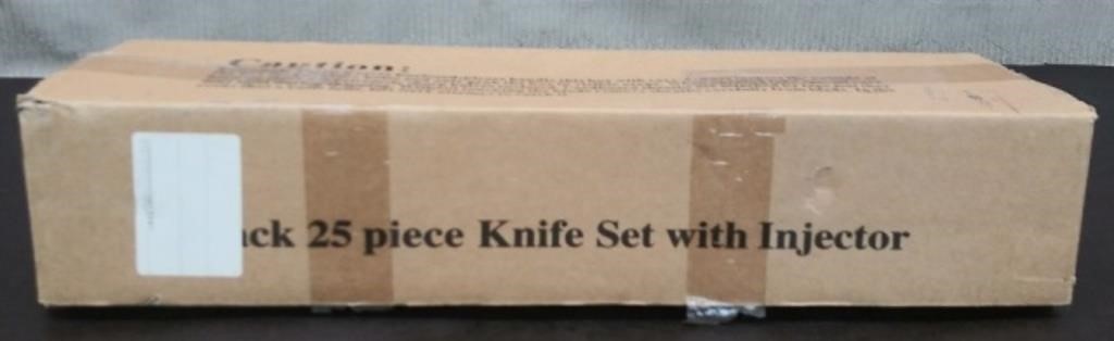 New 16 Pc Knife Set w/Injector - Mostly New