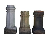 Assembled Antique Chimney Pots