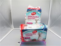 Two 12 Ct. Bags of Doggy Diapers