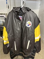 Steelers XL leather jacket