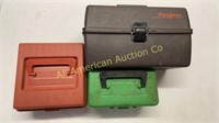 Three ammo boxes, Flambeau & Case-Gard
