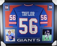 Autographed Lawrence Taylor Custom Framed Jersey