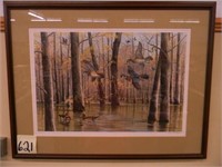 Duck Scene Framed and Matted Picture by