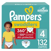 Pampers Swaddlers 360 Pull-On Diapers, Size 4, 132