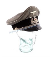 WWII German Nazi Waffen SS Officer's Visor Cap