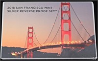 2018 SAN FRANCISCO MINT SILVER REVERSE PROOF SET