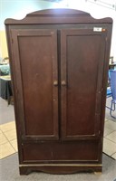 Antique wardrobe, two doors, 35"x64"