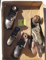 (4) Wood Planes, Stanely 110, Dunlap,
