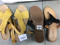 NEW! 2 PAIR SANDALS SIZE 9 1/2 & 10
