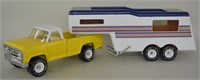 Custom Tonka Dodge Pickup With Camper Trailer