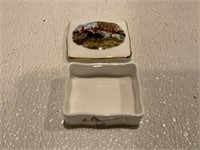 A Hammersley Bone China Trinket Box and Cover